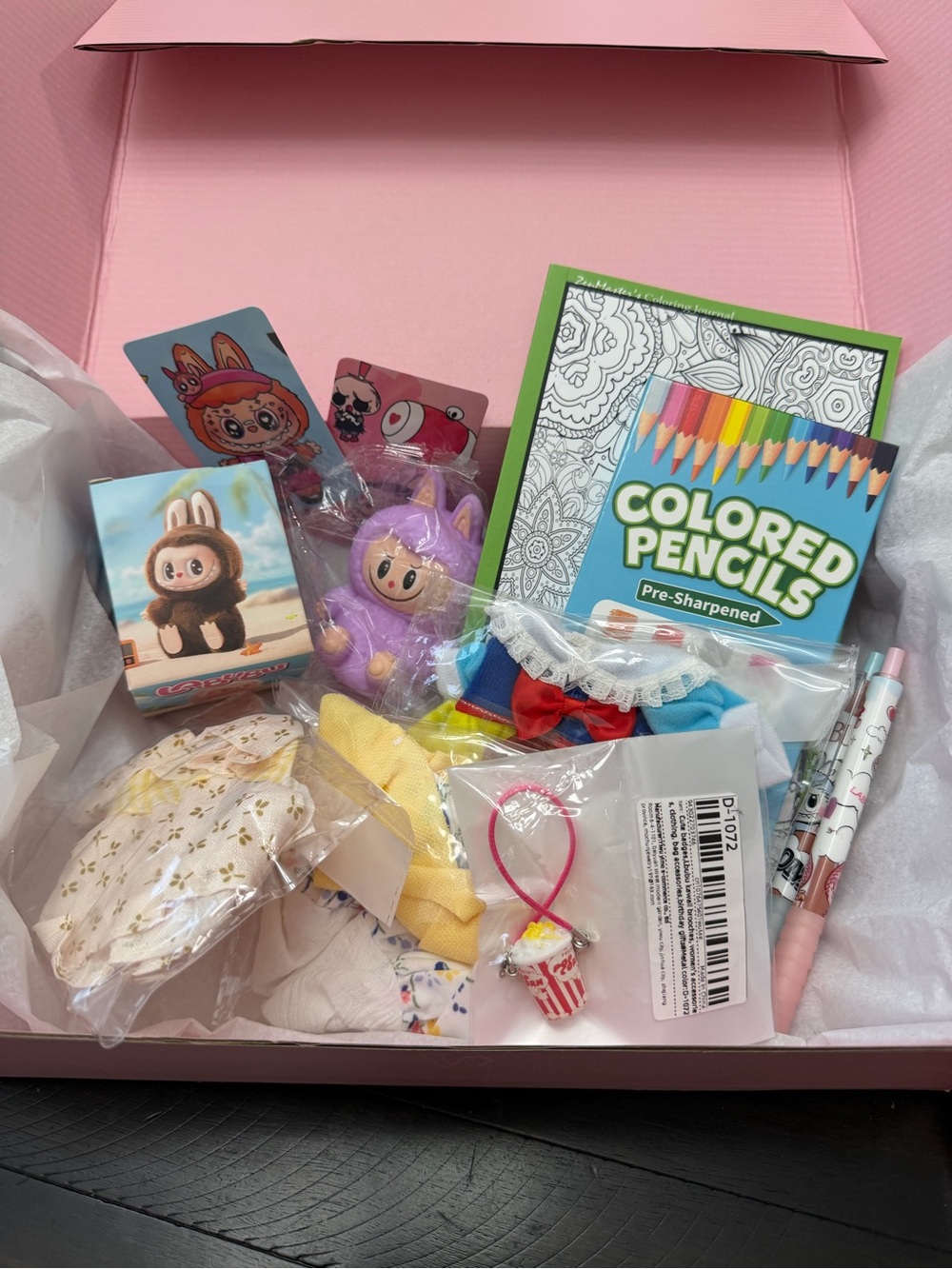 Labubu Gift Set Mystery Box Bundle – Cute Kawaii Accessories & Stationery Lot